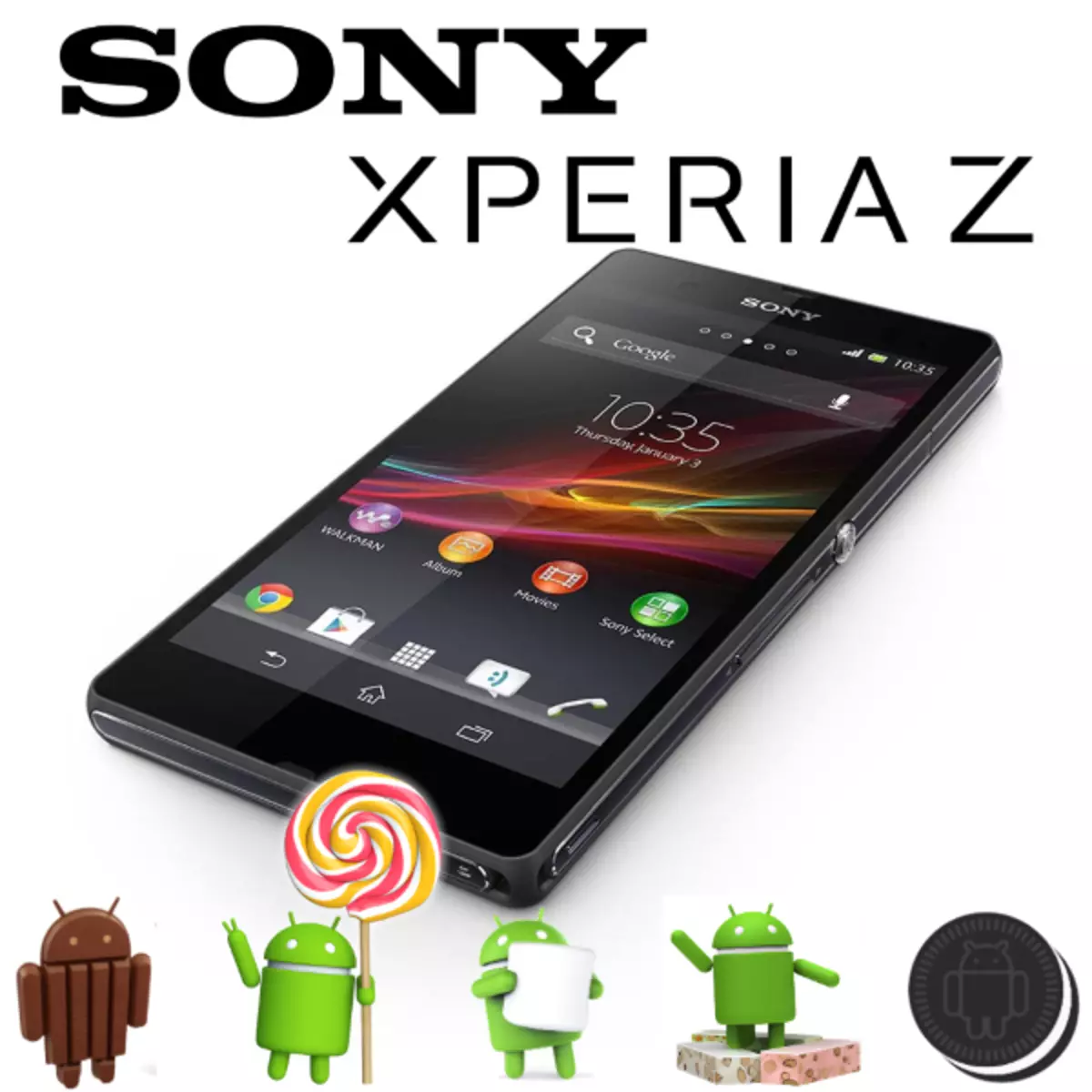 Як адштабнаваць Sony Xperia Z