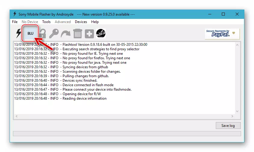 Sony Xperia Z Flashtool - Blu ປຸ່ມເພື່ອລັອກອຸປະກອນ bootloader
