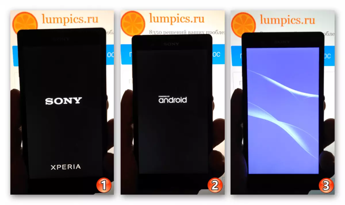 Sony Xperia Z FlashTool을 통해 펌웨어 후 스마트 폰을 사용할 수 있습니다