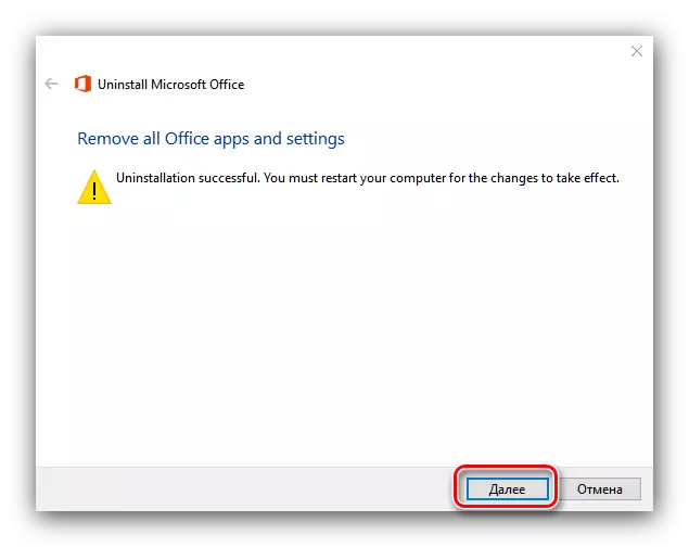 Eliminarea problemelor suplimentare în procesul Office 365 de la Windows 10 prin utilitate