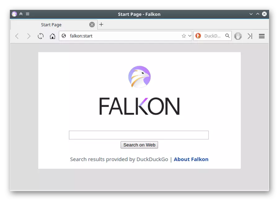 Navegador de Falkon para Linux