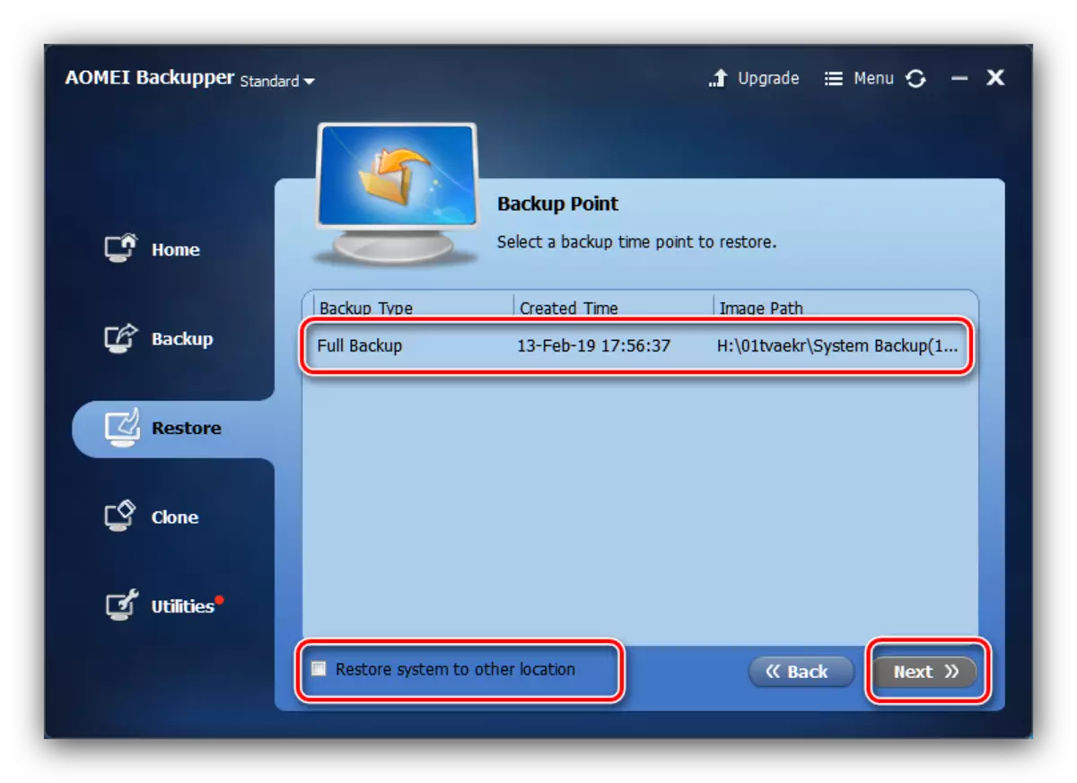 Manipolazione con il backup per trasferire Windows 10 su un altro computer