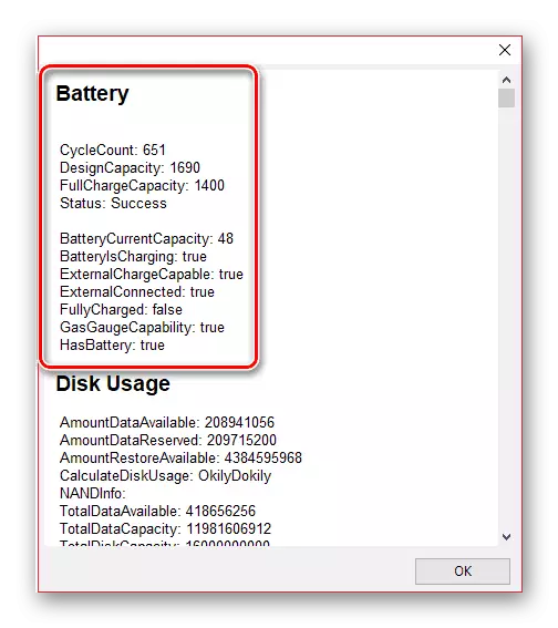 Iphone Battery Information in IBackUpbot