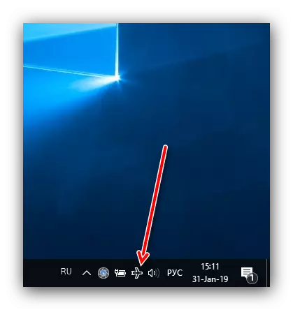 Ngosipụta ọnọdụ na-egosi na ụgbọelu na Windows 10