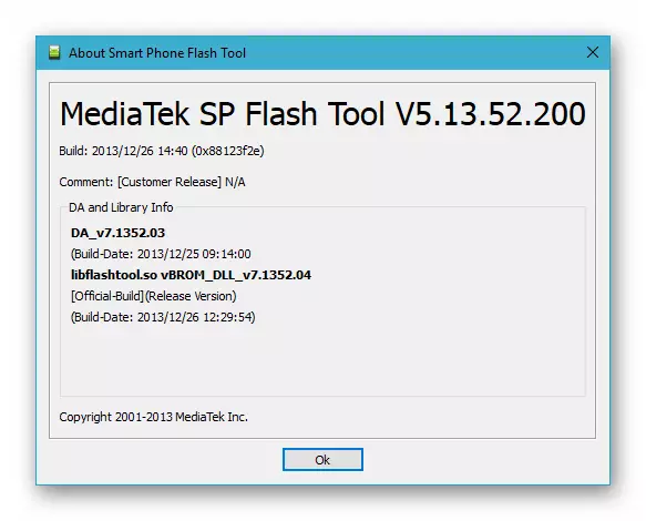 Fly IQ445 basapplikation Firmware Ansökan - Sp Flash Tool version 5.13.52