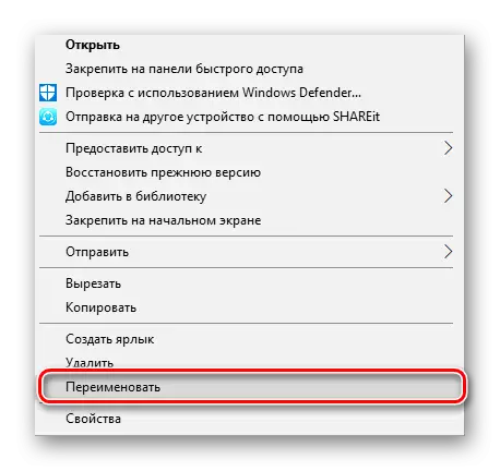Nimeä kansio uudelleen Windows 10 -käyttöjärjestelmään