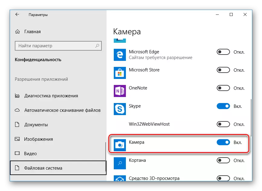 Verificați accesul aplicației la camera Windows 10