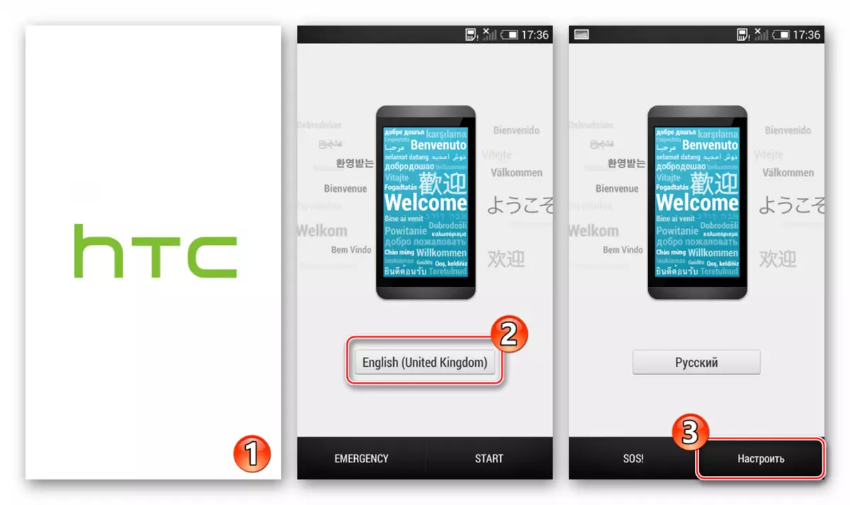 HTC Desire 601 Download Android efter firmware via ROM Update Utility (ARU Wizard)