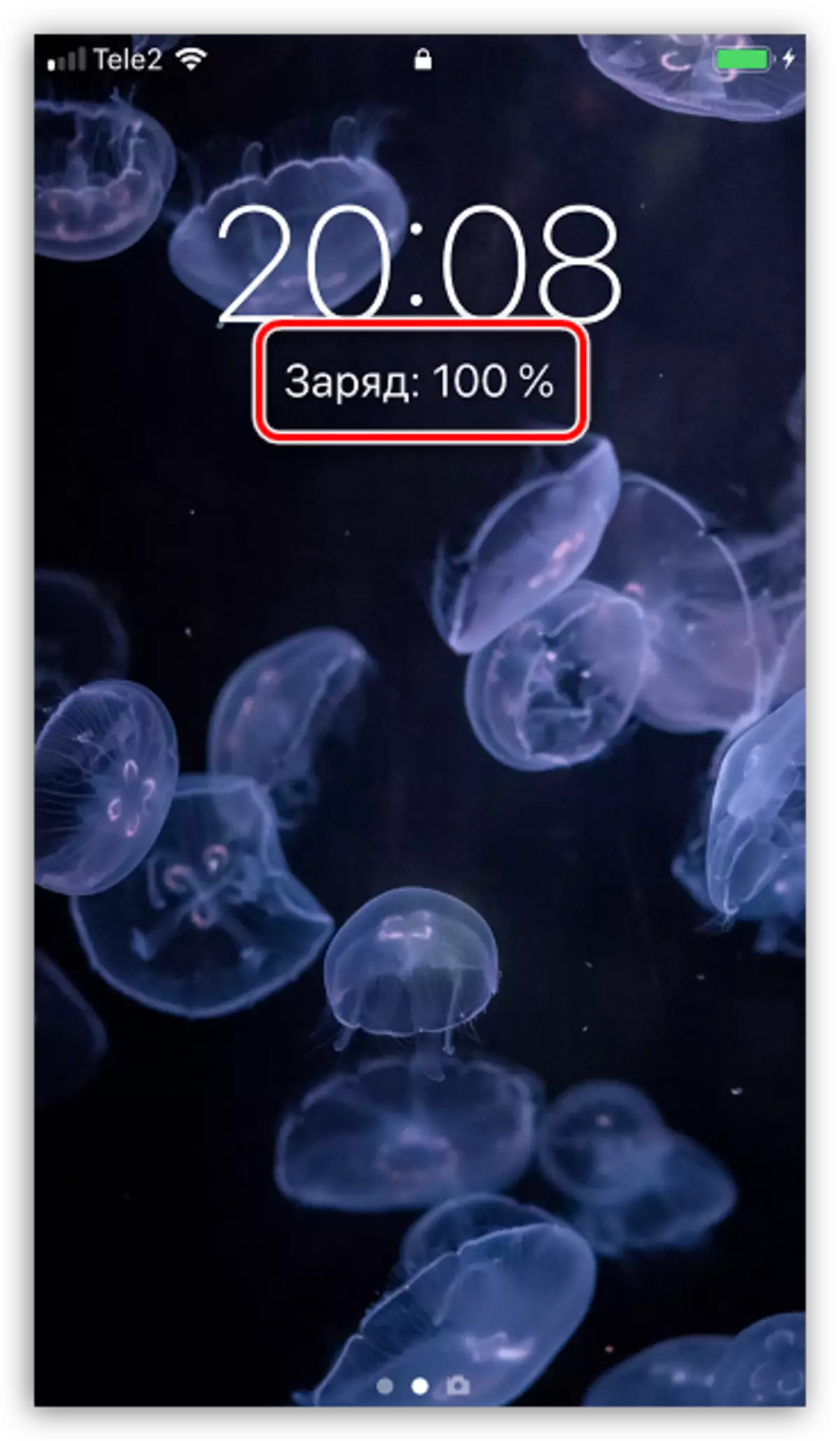 ငွေသွင်းထားသော iPhone Lock Screen