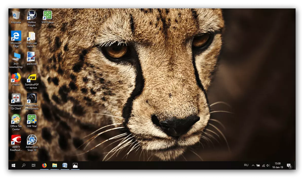 Installed image on the desktop to bypass the restrictions of the personalization of non-activated Windows 10