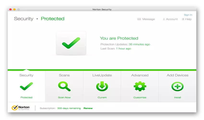Keamanan Norton untuk sistem operasi MacOS