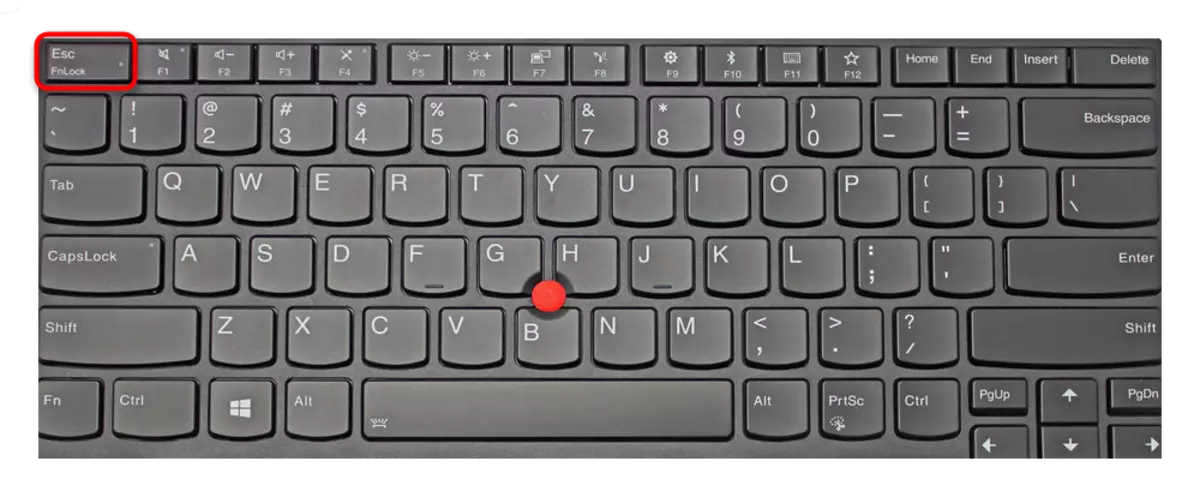FNLOCK kľúč na klávesnici notebooku