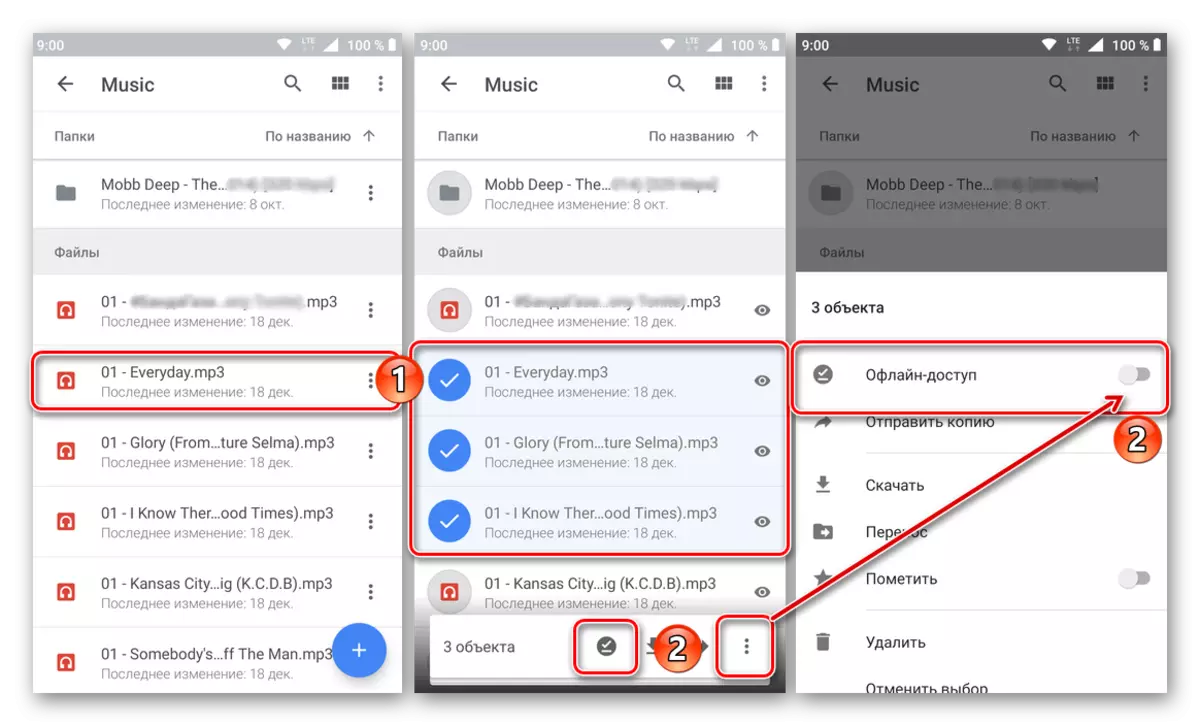 Magbigay ng mga offline na access file sa mobile application Google Disc para sa Android