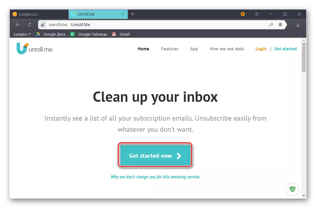 Gå till början Använd Unroll.me webbtjänst för att avregistrera från mailing