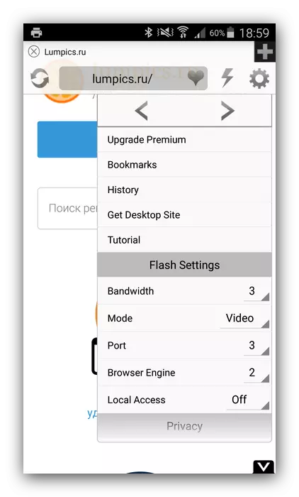 Photon Browser з підтримкою Flash