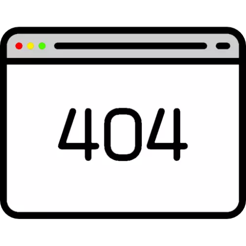 Kasalahan 404 "Page teu kapendak" dina browser anu