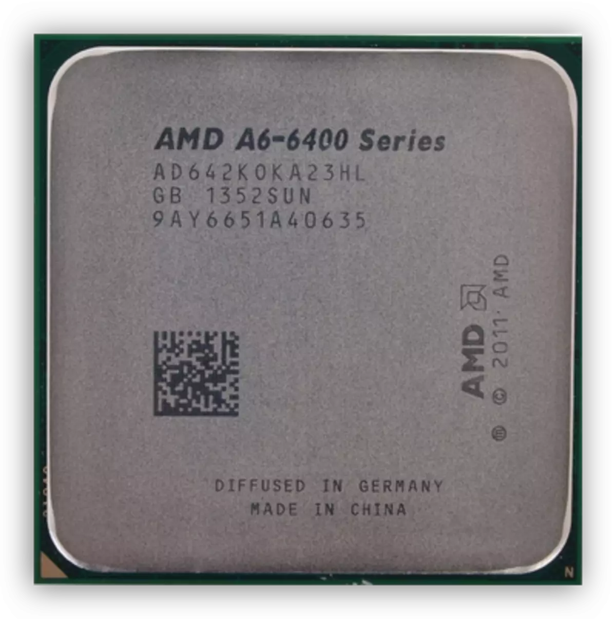 AMD A6 6400K protsessor Richlandi arhitektuuril