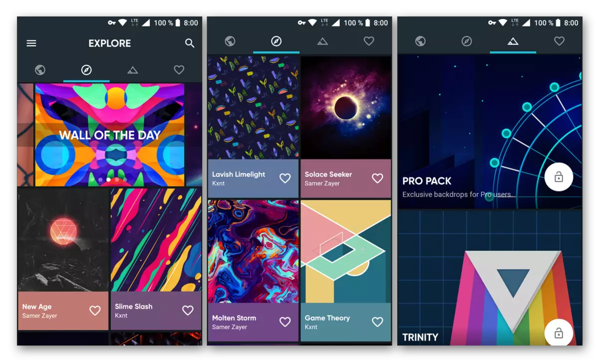 Latar mburi - wallpaper - aplikasi kanggo smartphone lan tablet karo Android