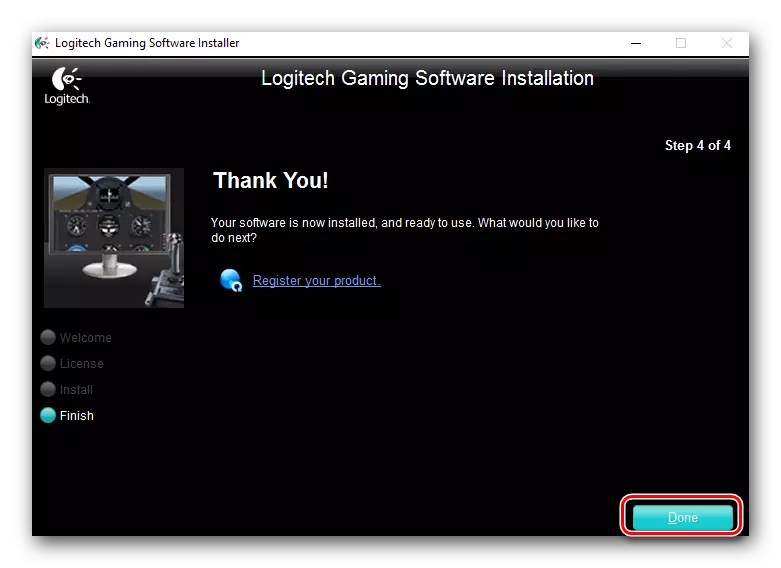 Completing the Logitech Driver Installation
