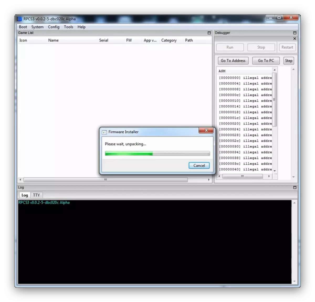 Firmware tlhomamiso baprocedure batman ps3 emulator bakeng sa Windows 7