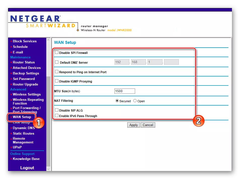 Advanced Wired Netgear Router Connection Settings