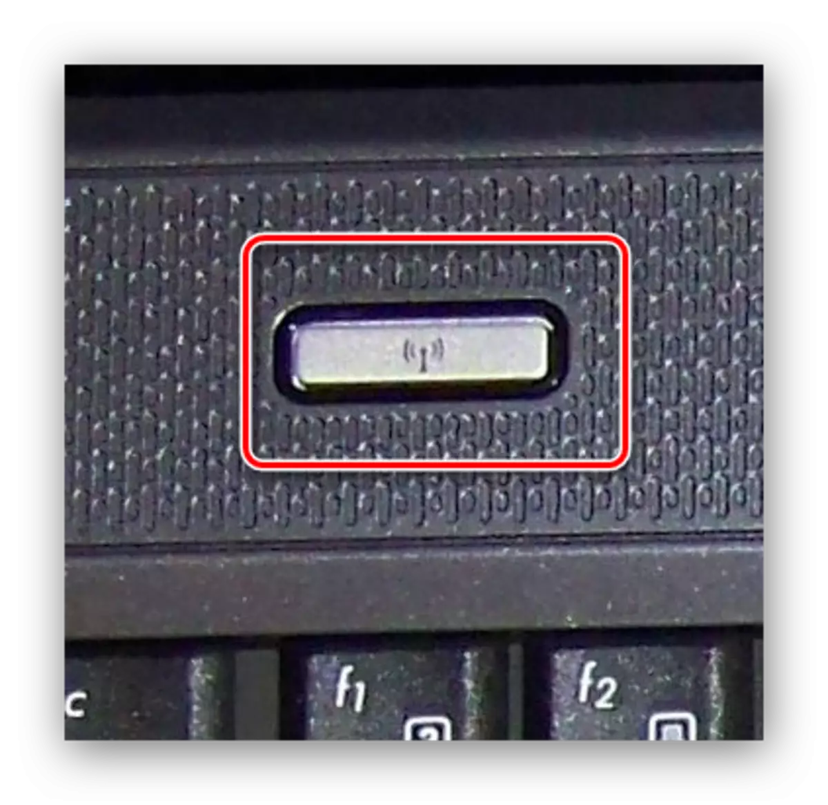 Butoni i veçuar në Wi-Fi në laptop