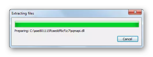 Desembalaje del archivo de instalación de componentes de Microsoft .NET Framework en Windows 7