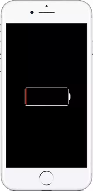 IPhone charging indicator.