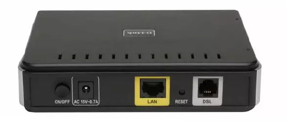 D-Link DSL-2500U arxa panel router