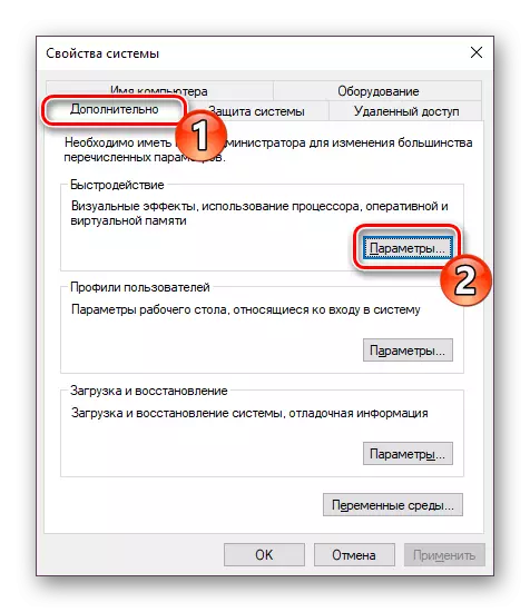 Windows 10 Betriebssystemleistungsparameter
