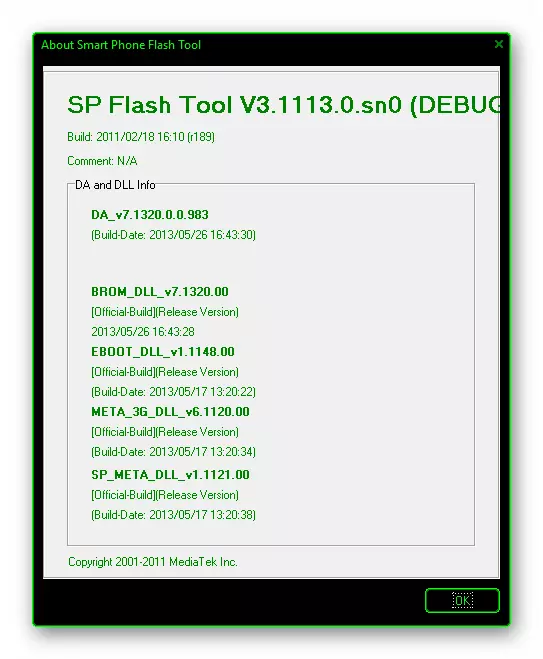 Alcatel POP C5 OT-5036D Modifizierte Version SP Flash Tool V3.1113 Für die Telefonfirmware