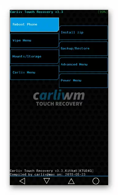 ALCATEL POP C5 OT-5036D Потребителско възстановяване Carliv Touch Recovery V3.3 за смартфон