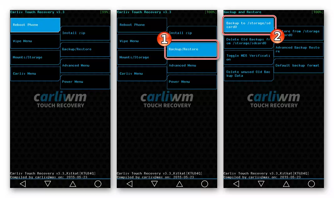 Alcatel OT-5036D CARLIV Touch Adfer (CTR) wrth gefn trwy adfer - WRTH GEFN-ADFER