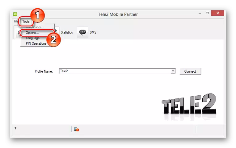 Gå til Tele2 Mobile Partner Settings