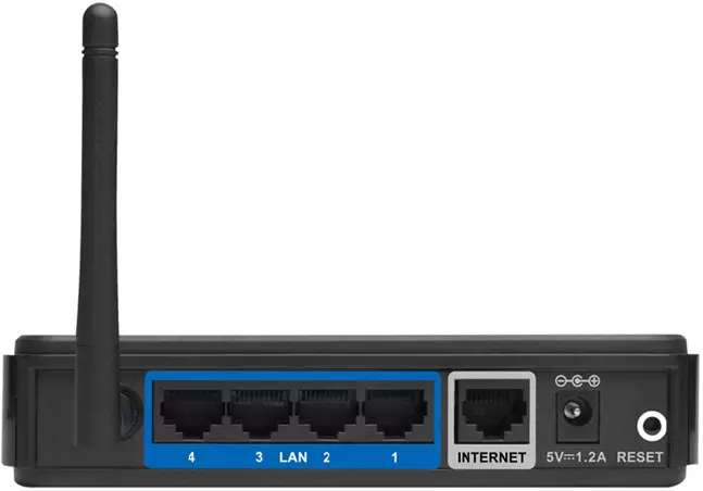 Panel belakang router D-Link Dir-300
