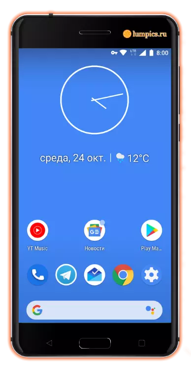Kellon asettaminen puhelimen näytöllä Androidilla