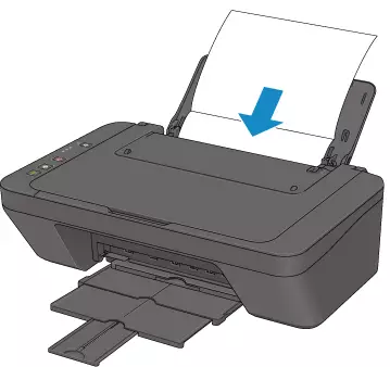 Insert paper in the canon printer
