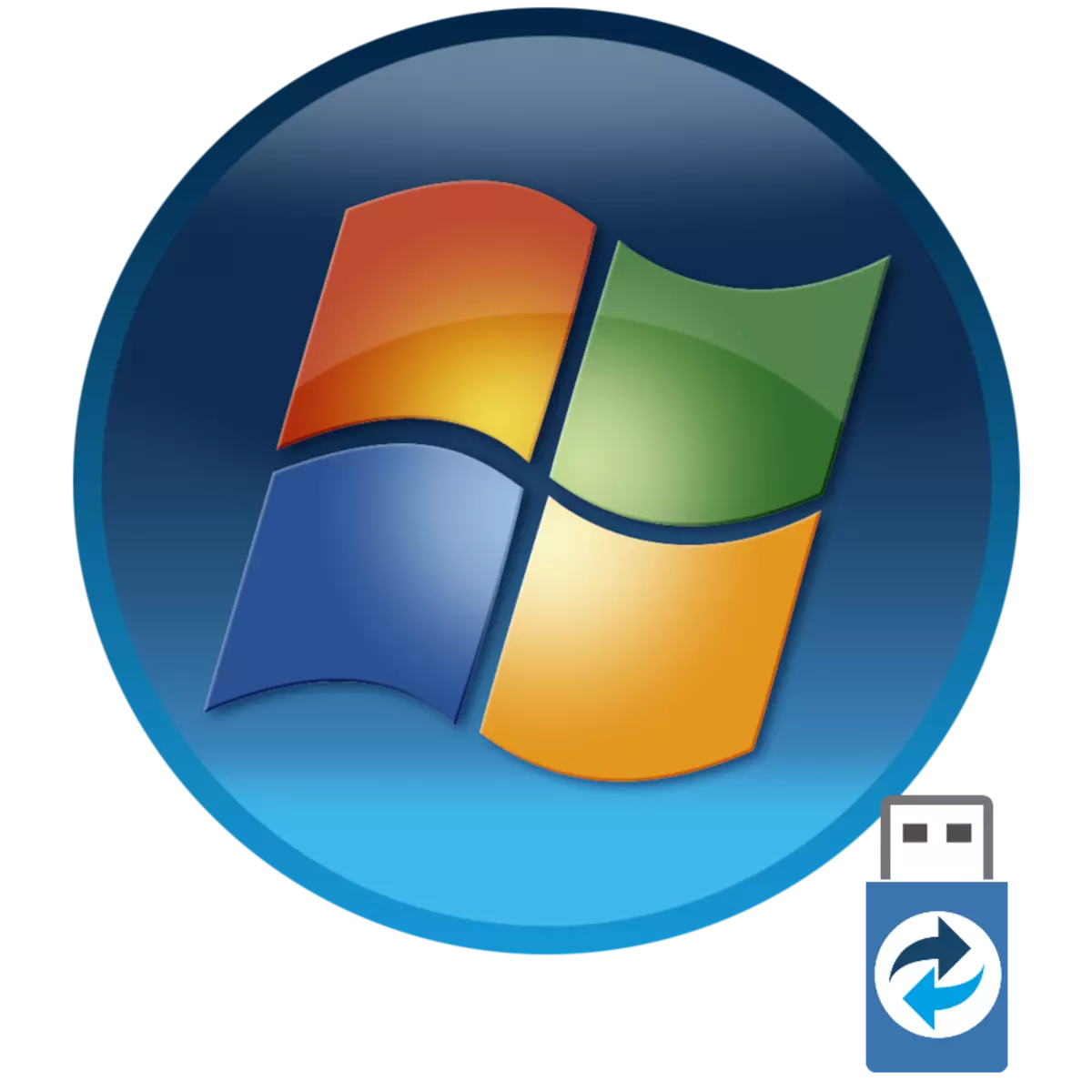 Luede Windows 7 vum Boot Flash Drive