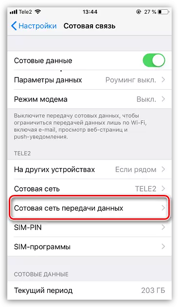 Cell Data Network for iPhone