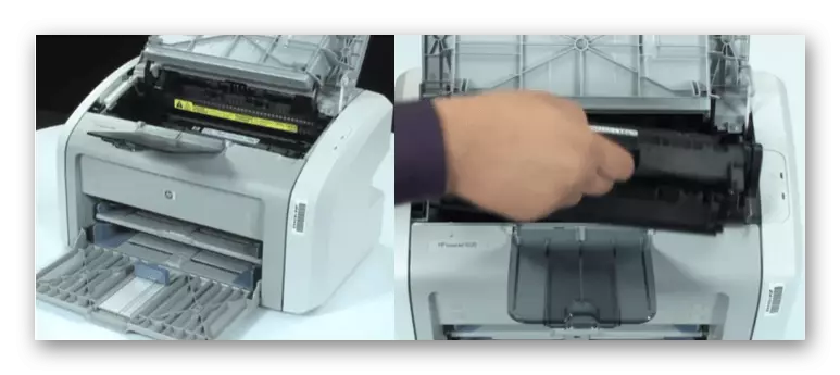 Entfernen der Kassette vom Drucker