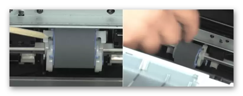 Wyjmowanie wałka chwytającego na drukarce