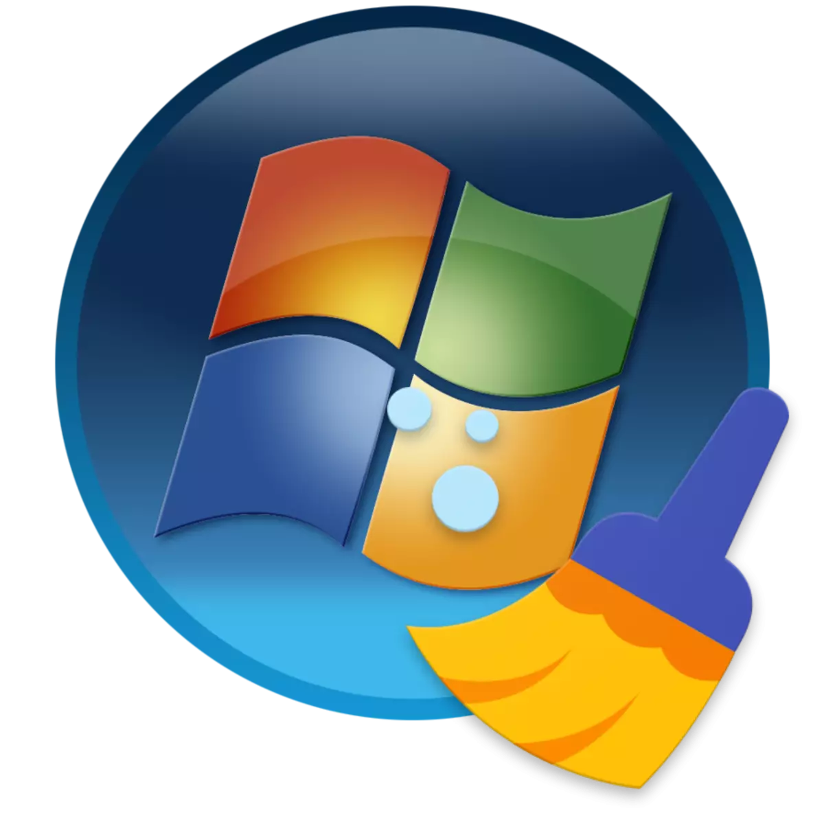 Pulizia da immondizia e rimozione di errori su un computer con Windows 7