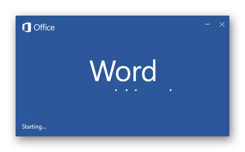 Die opening van Microsoft Word