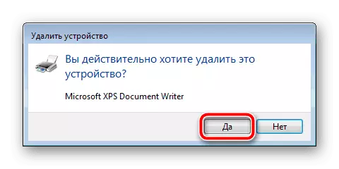 Konfirmimi i fshirjes së pajisjes në Windows 7