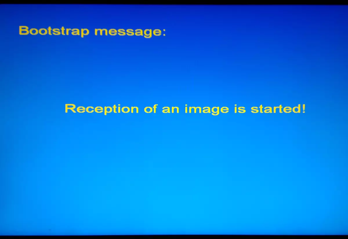 Mag 250 BIOS BOOTSSTRAP Message Odbiór obrazu jest uruchamiany!