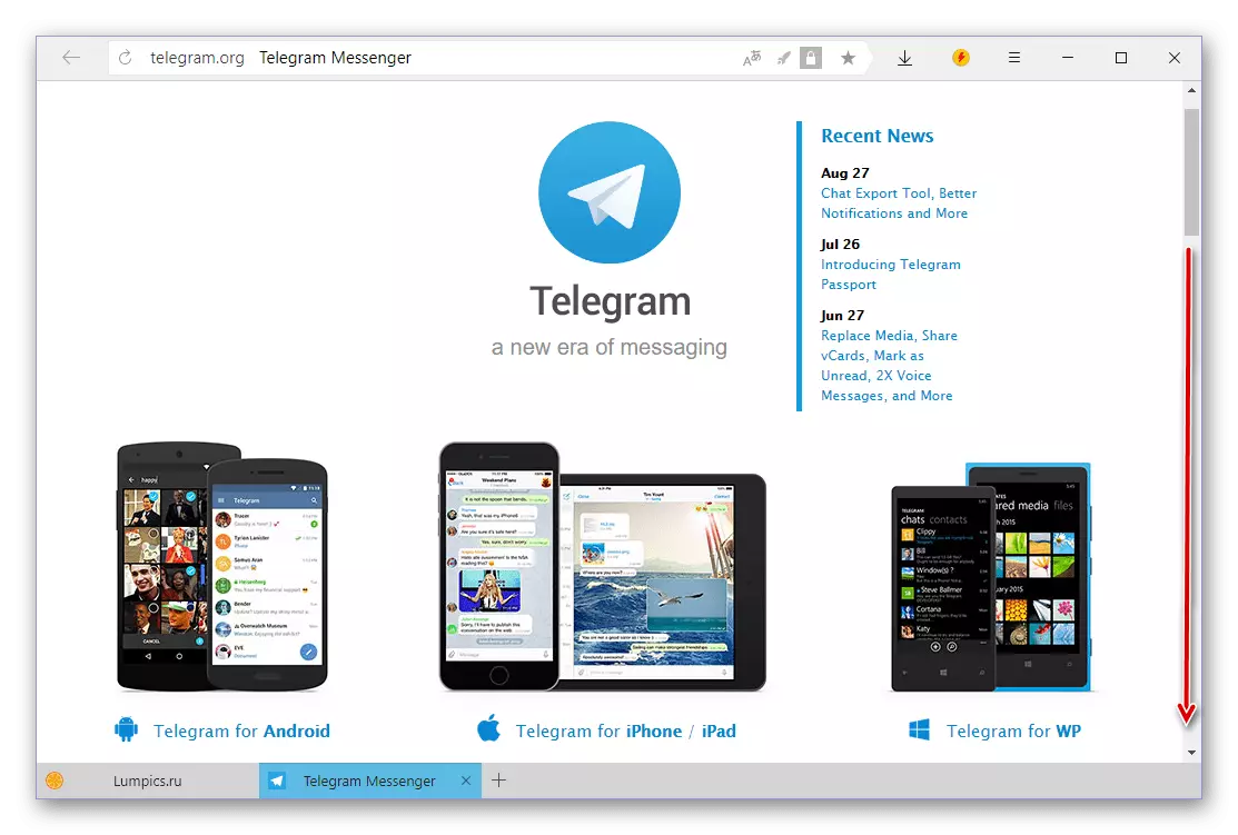 Tranonkala ofisialin'ny Telegram Telegram