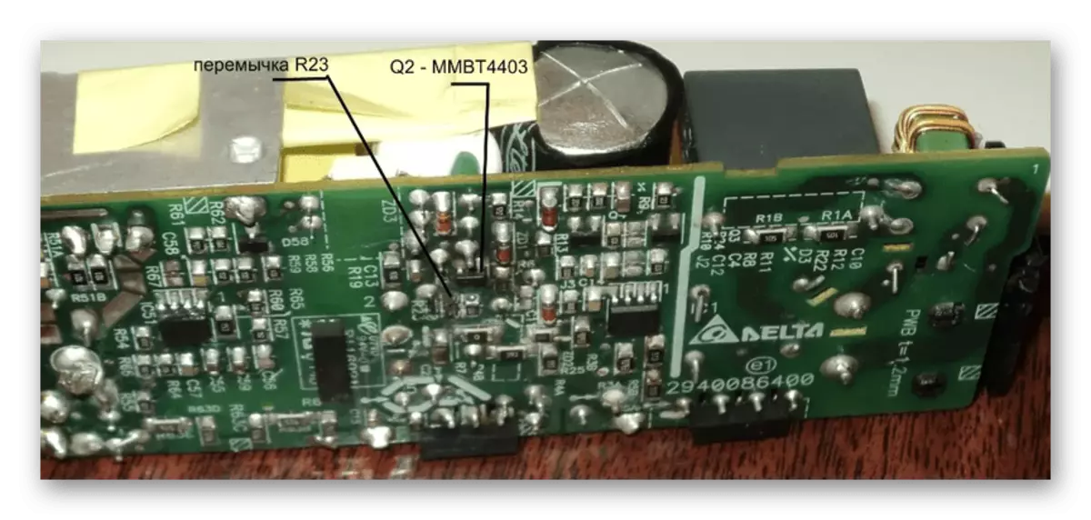 Inspection of the power adapter board from a laptop