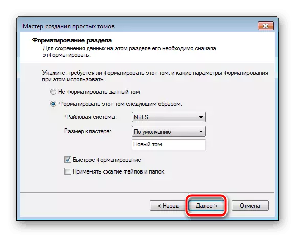 Formátování sekcí v systému Windows 7