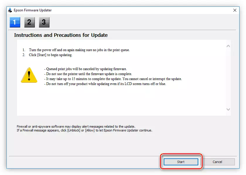 Description EPSON L355 Firmware dans ePson Software Updater