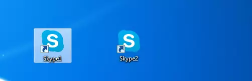 ئىككى خىل skype بەلگىسى